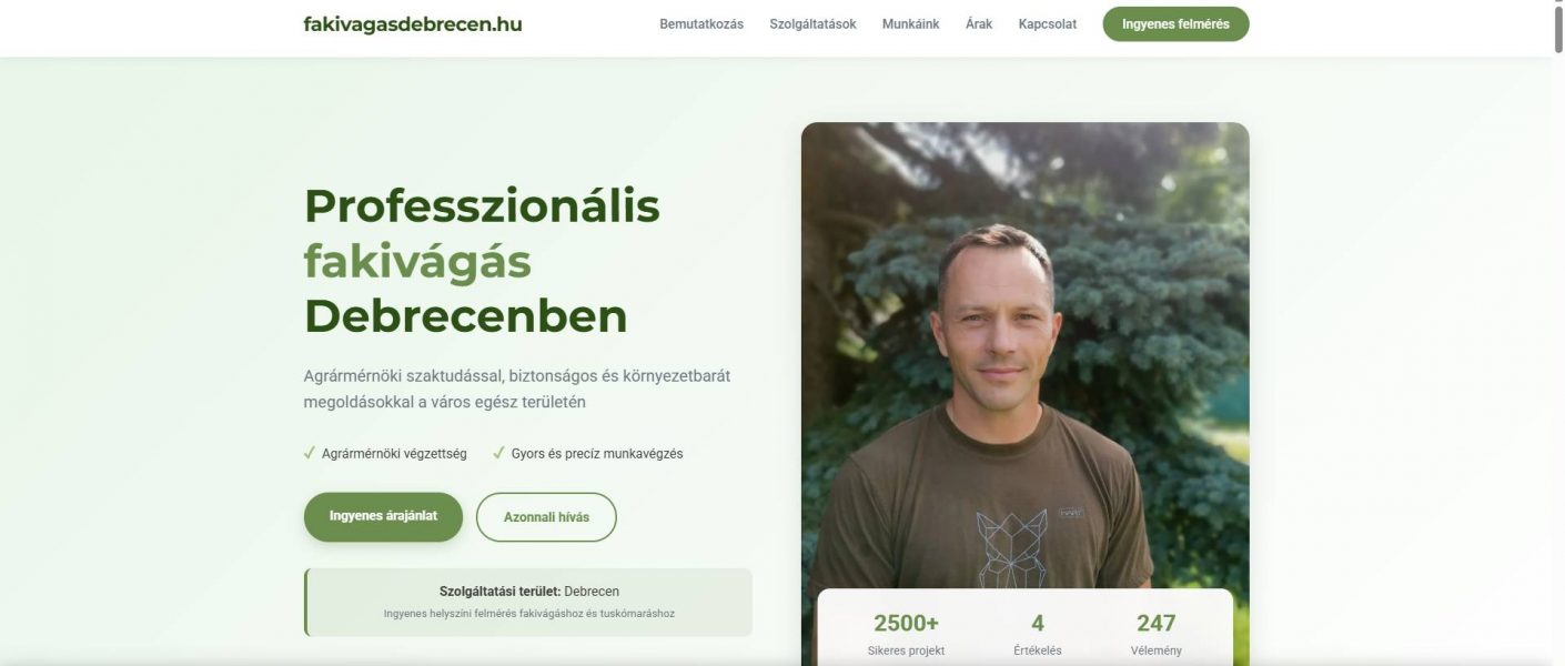 fakivágás debrecen