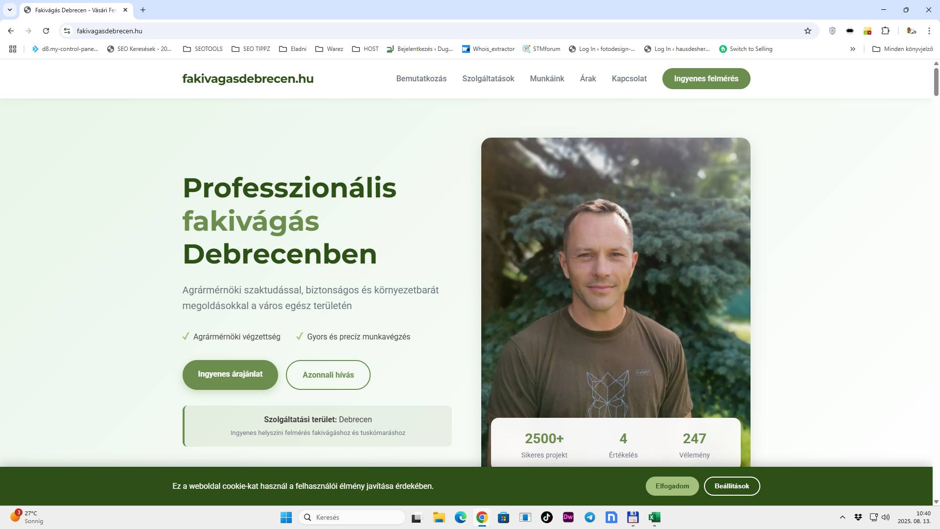 Professzionális fakivágás Debrecenben – Teljes körű faellátási szolgáltatások